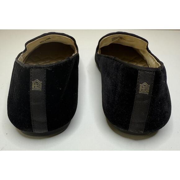 Birdies The Starling Ballet Flat Womens 9.5 Black Cotton Velvet Slip On Slipper - Picture 4 of 9